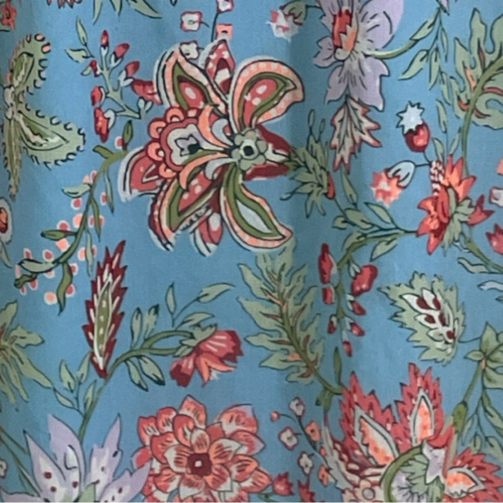 Loft Garden Ruffle Neck Chiffon Style Size Large - Picture 9 of 12